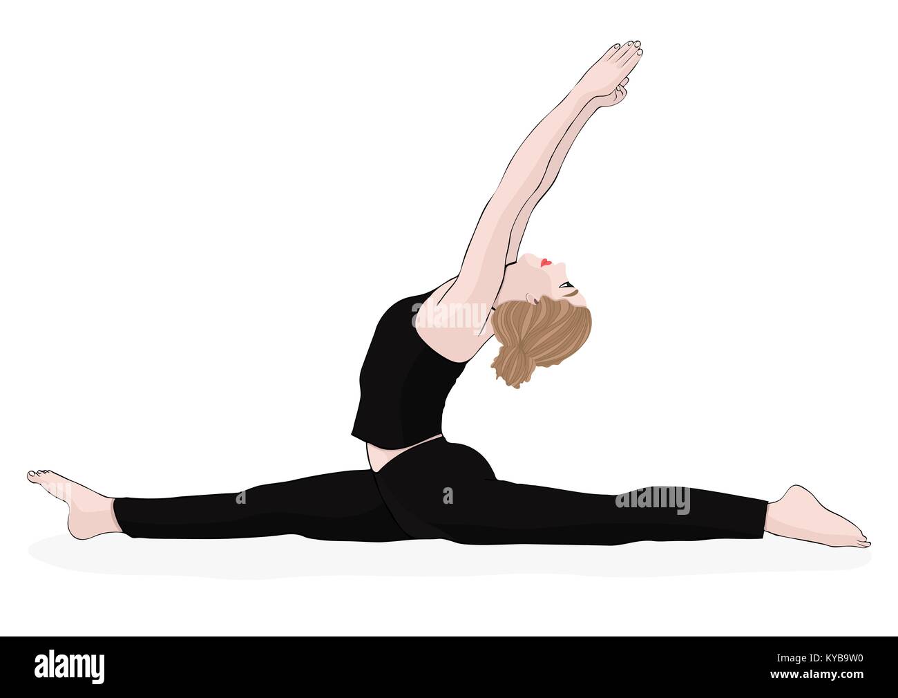 Yoga Pose Woman To Do The Splits Vector Multicolored Drawing Portrait Cartoon Girl Is Engaged In Gymnastics Isolated On White Background Stock Vector Image Art Alamy Yoga Pose Woman To Do The Splits Vector Multicolored Drawing Portrait Cartoon Girl Is Engaged In Gymnastics Isolated On White Background Stock Vector Image Art Alamy