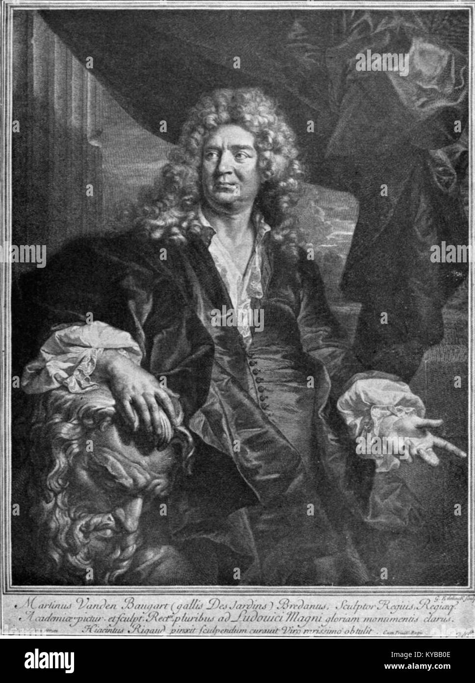Martin van der Bogaert - painted by Hyacinthe Rigaud - Engraved by ...