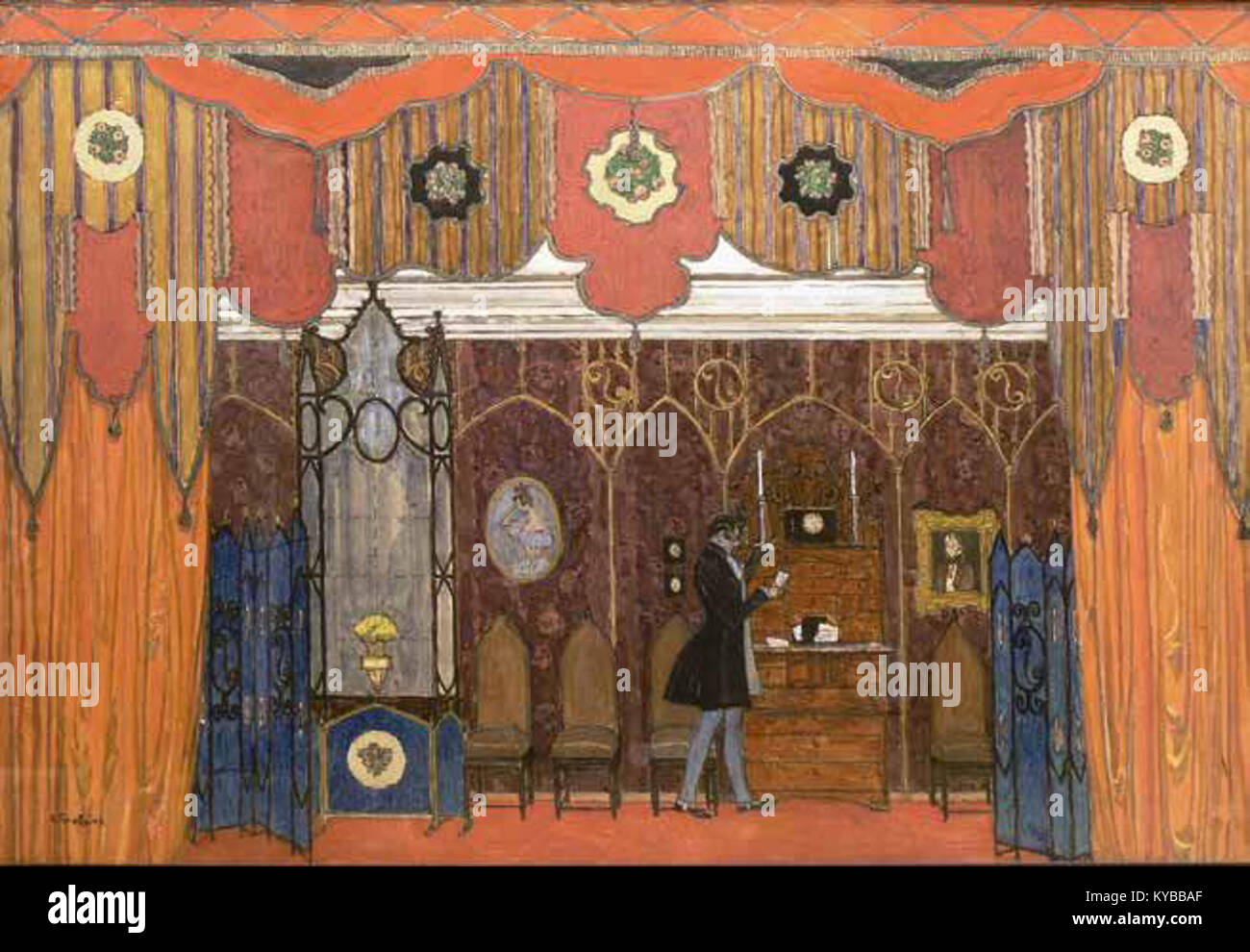 A 1917 image from Golovin's 'Masquerade' shows the 5th picture of ...