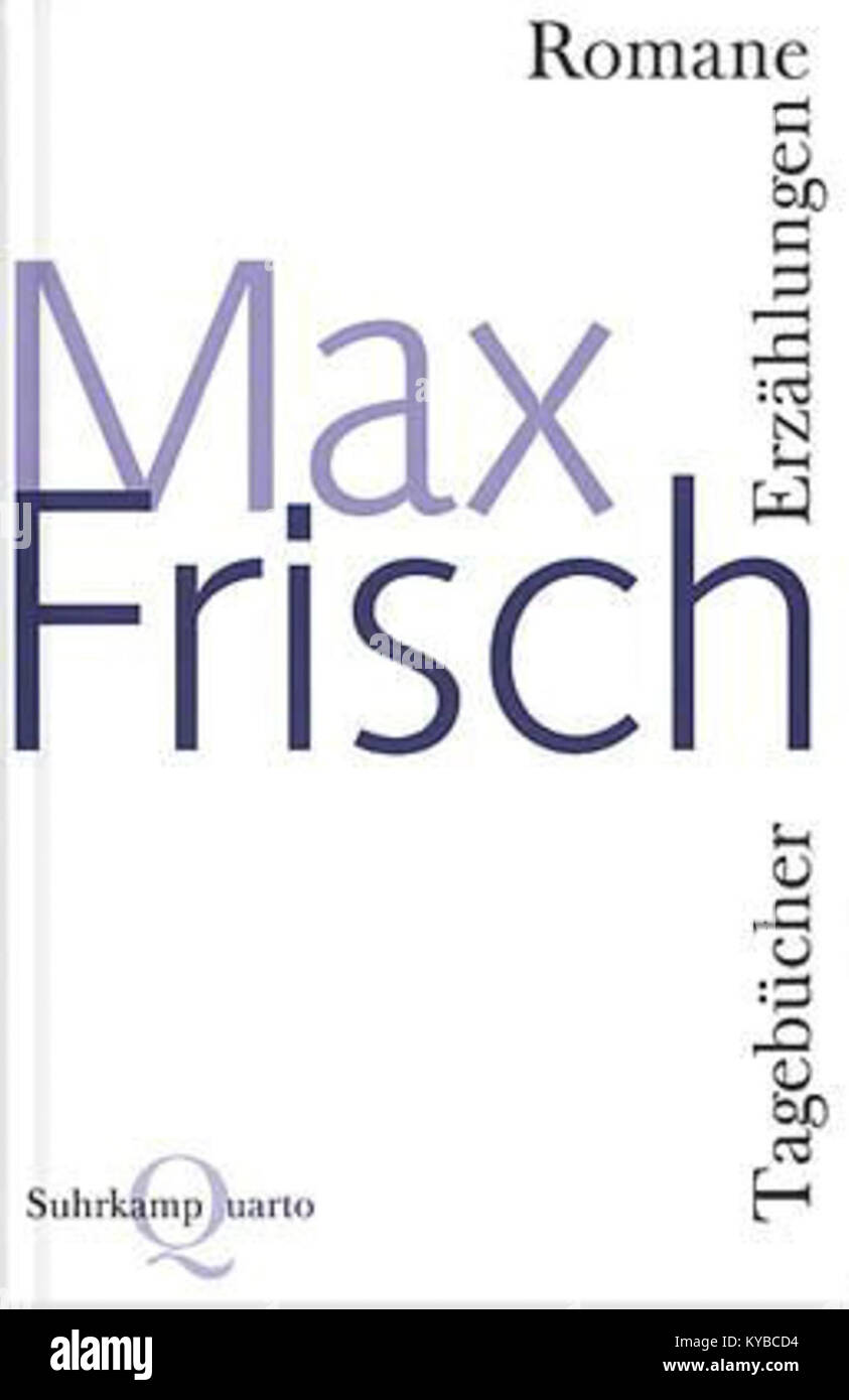 Max Frisch, Romane Erzaehlungen Tagebuecher Stock Photo