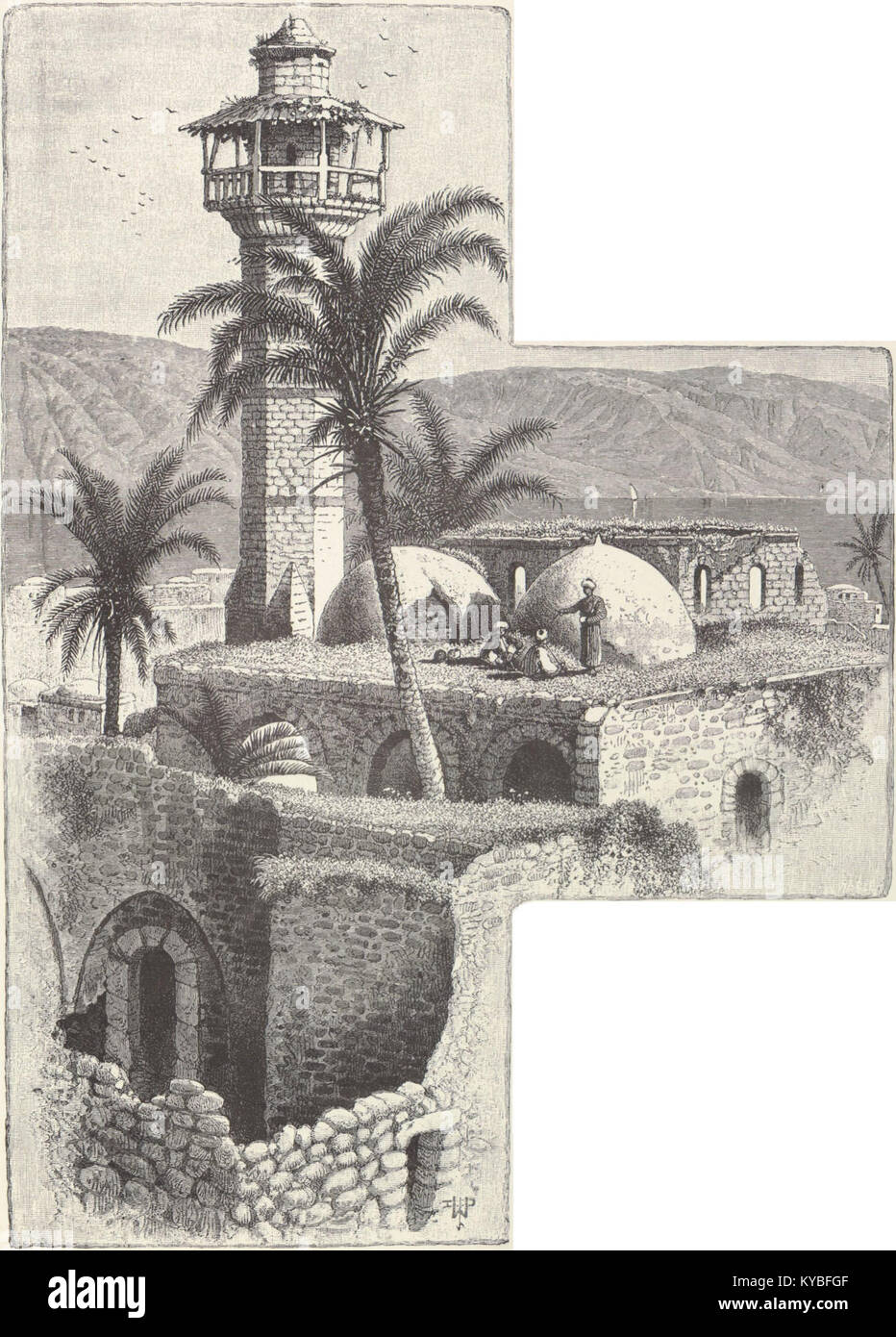 Mosquée de Tibériade. La Terre Sainte par Victor Guérin Stock Photo Alamy