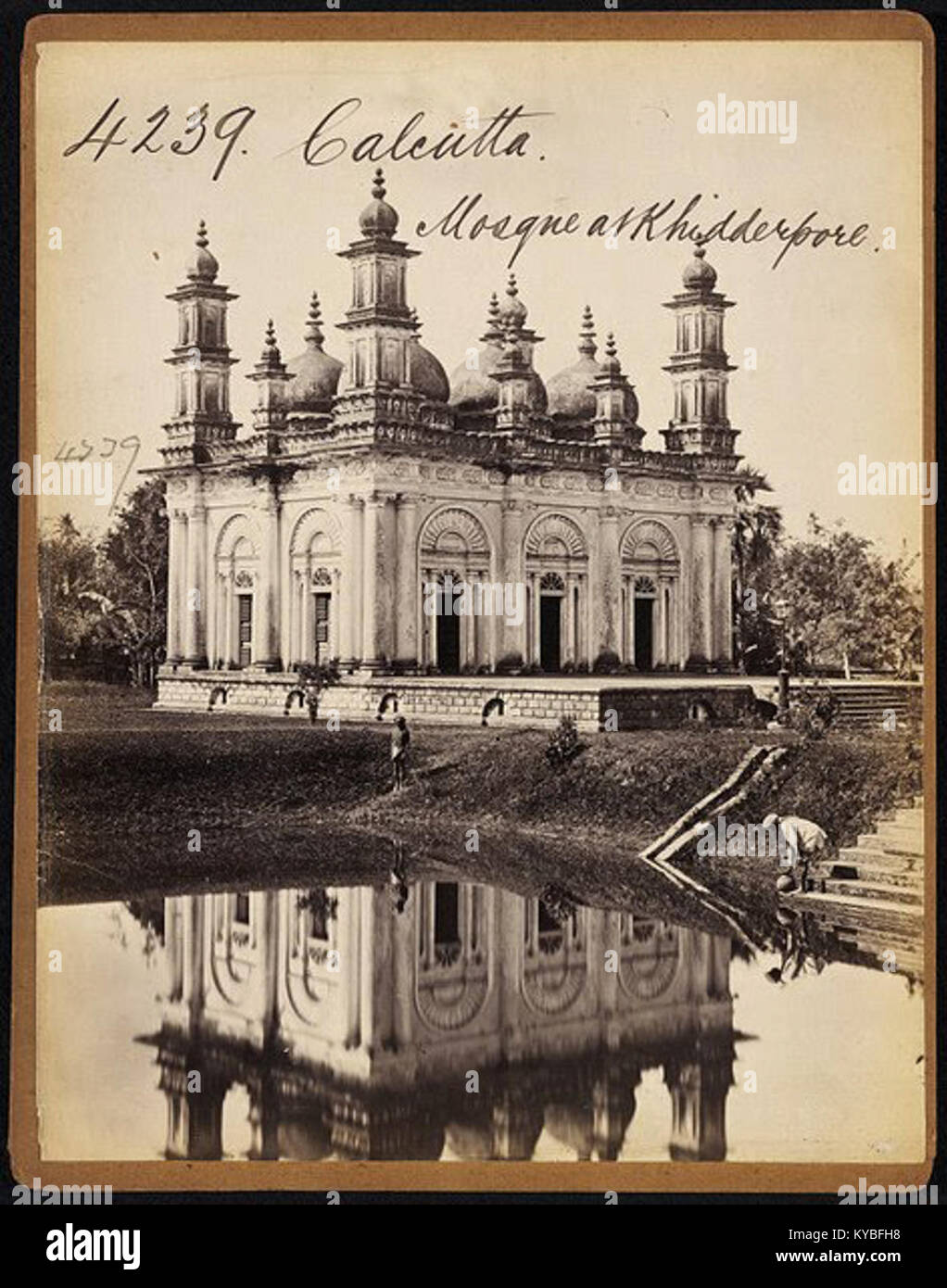 Mosque at Khidderpore, Calcutta by Francis Frith Stock Photo