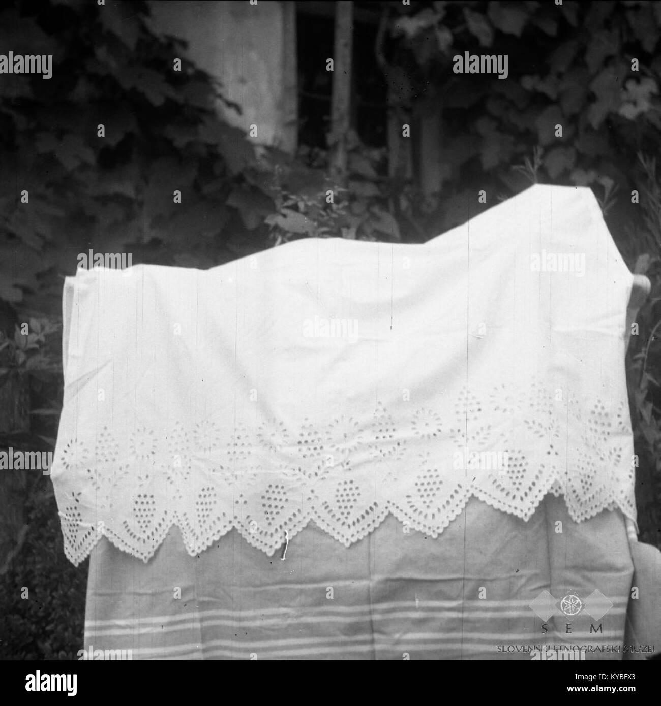 This 1950 image depicts Rasica, showing local architecture, landscape ...