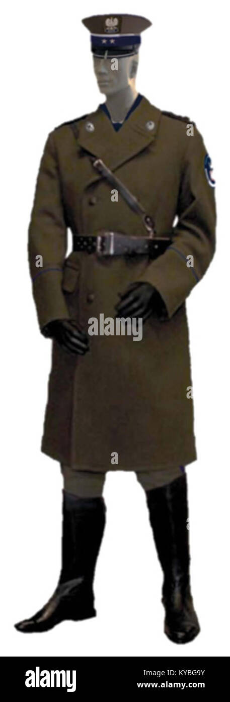 Mundur reprezentacyjny ABW płaszcz Stock Photo