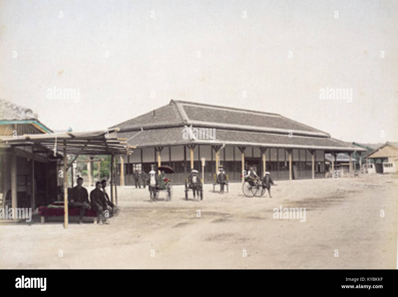 Nagasaki Station (presently Urakami Station) (cropped) Stock Photo