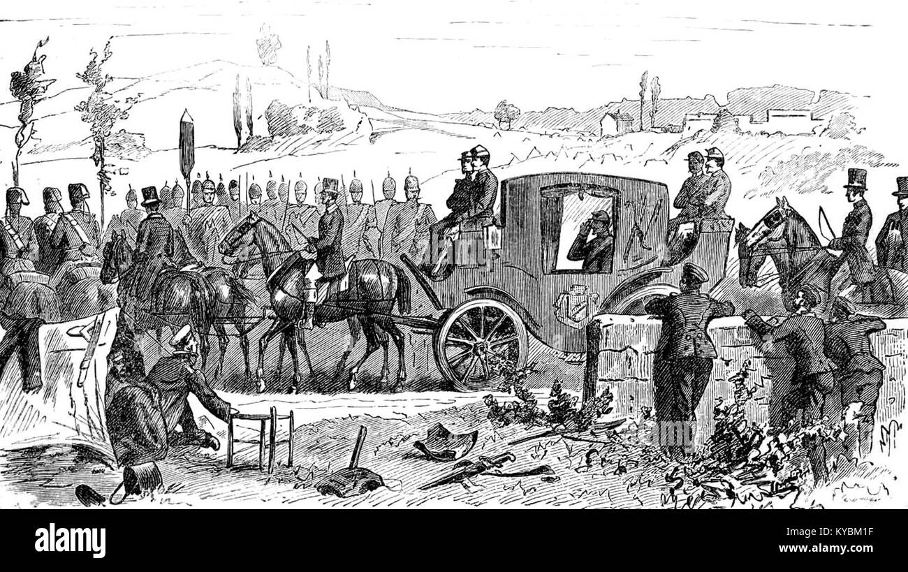 Napoléon III prisonnier en route pour Wilhelmshöhe Stock Photo - Alamy