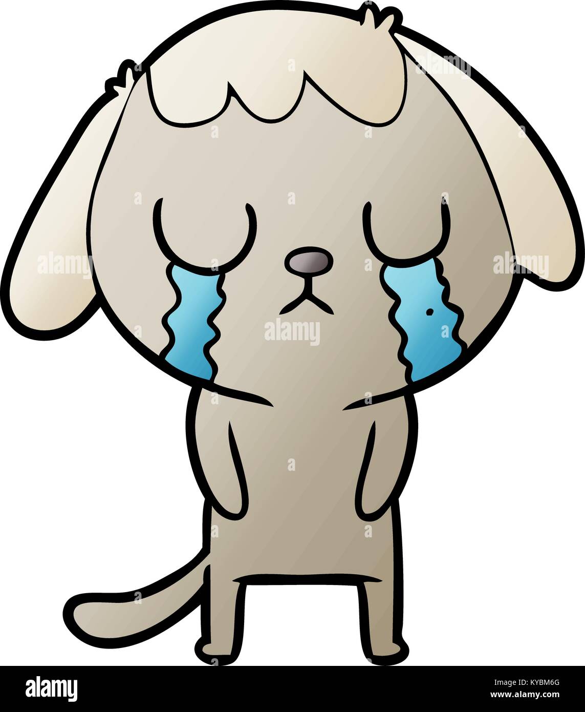 cute cartoon dog crying Stock Vector Image & Art Alamy