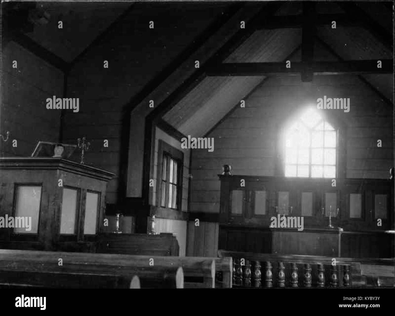 A photograph of Norra Bergnäs Chapel, a historic chapel located in ...