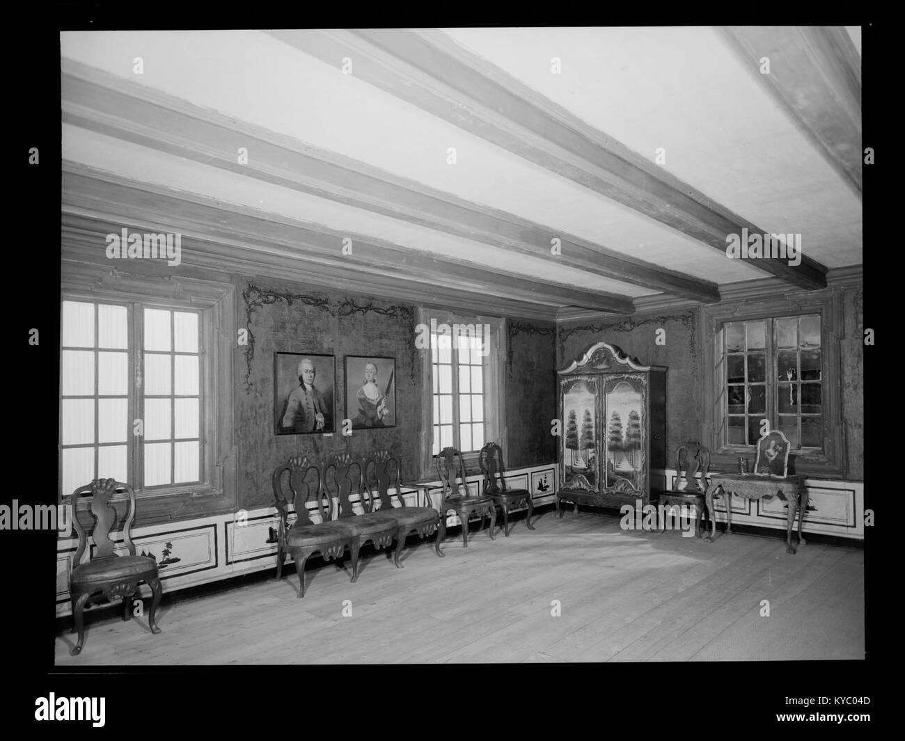 Norwegian museum of architecture Black and White Stock Photos & Images ...