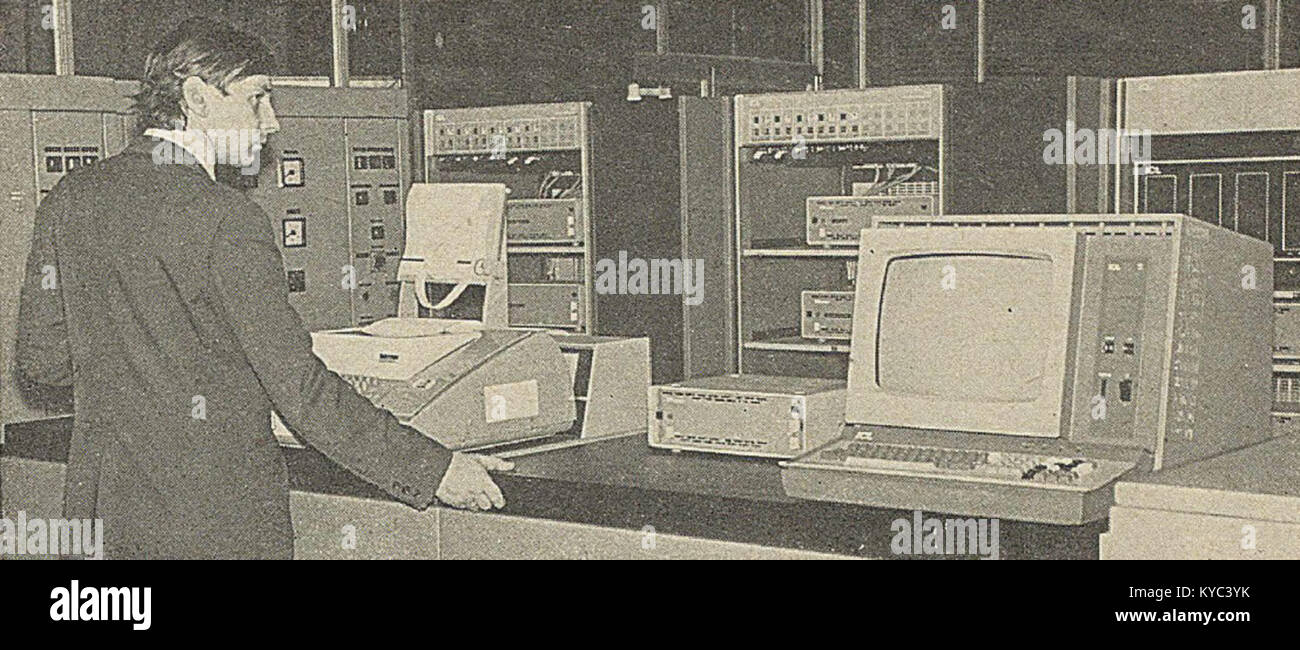Odra 1305 urządzenia transmisji danych, ZETO Wrocław, Polrax-2 (I197509) Stock Photo