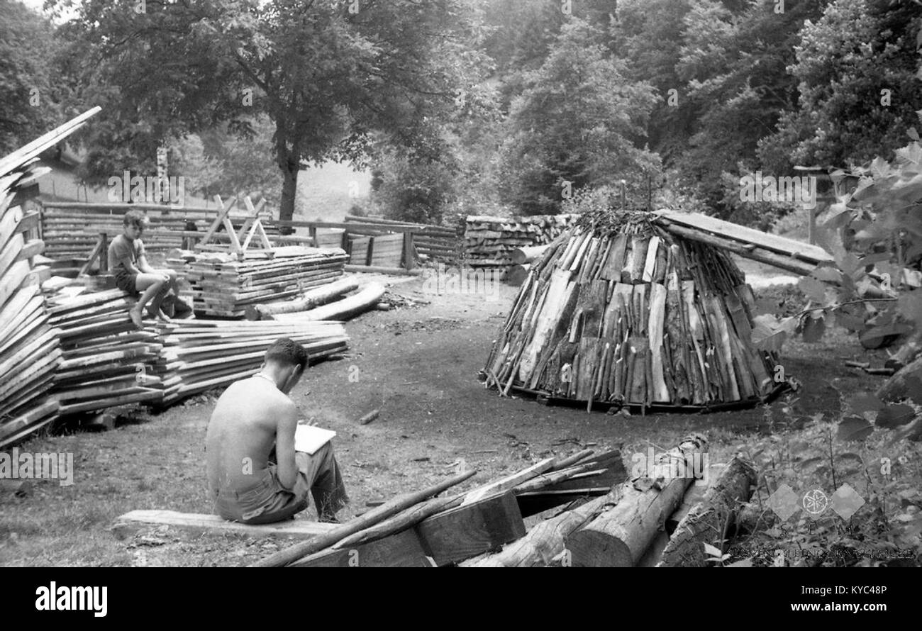 Oglarska kopa pri Kovaču, Skomarje 1963 Stock Photo
