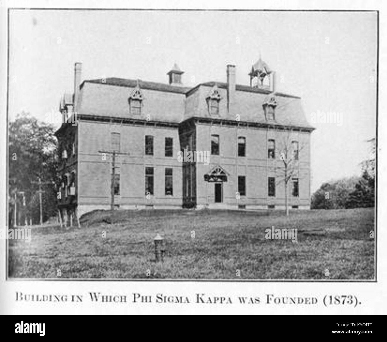 Old North Hall, UMassAmherst, site of founding of Phi Sigma Kappa, 1875