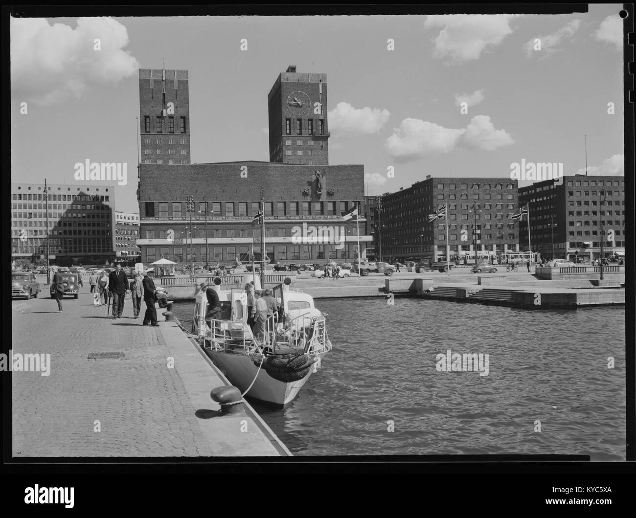 Oslo Rådhuset, located in the capital of Norway, is a monumental ...