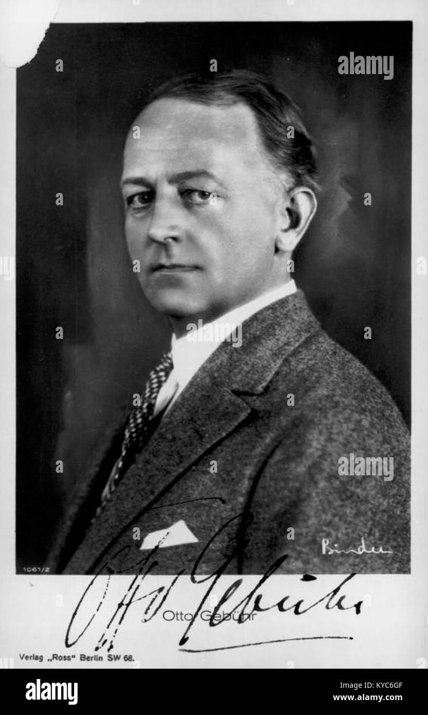 Otto Gebühr-Ross.Binder Stock Photo