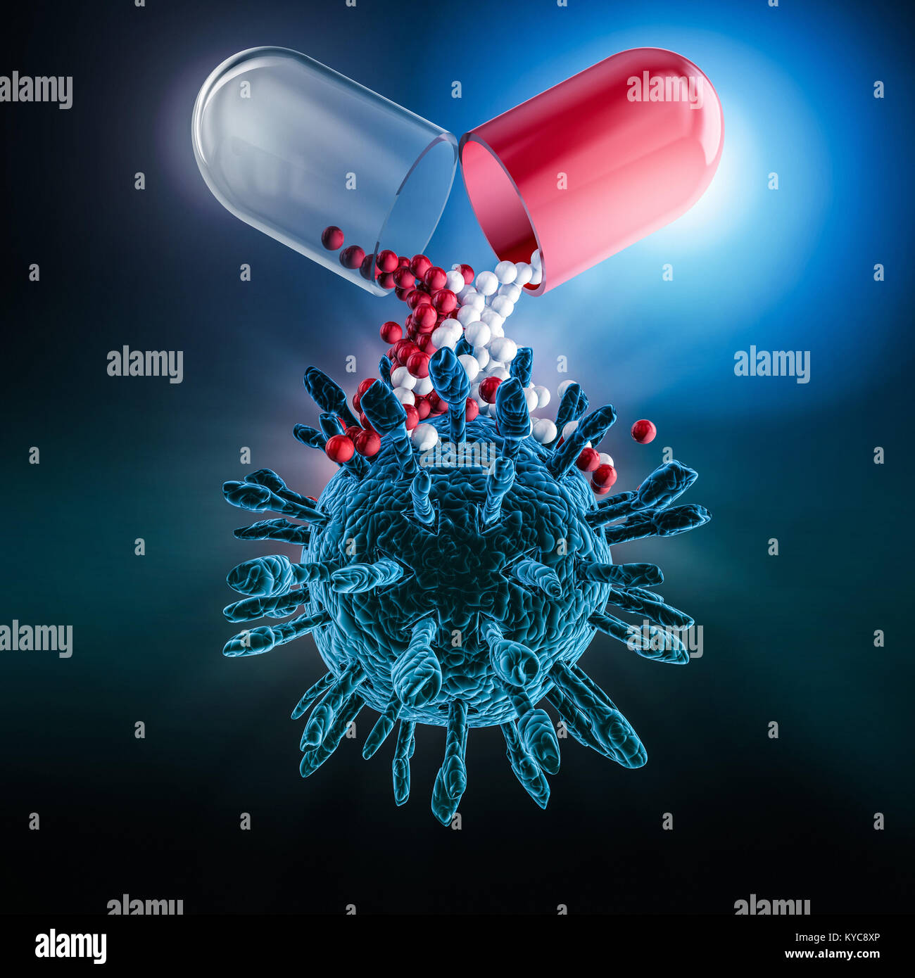 Capsule for drug delivery. 3D rendering Stock Photo Alamy