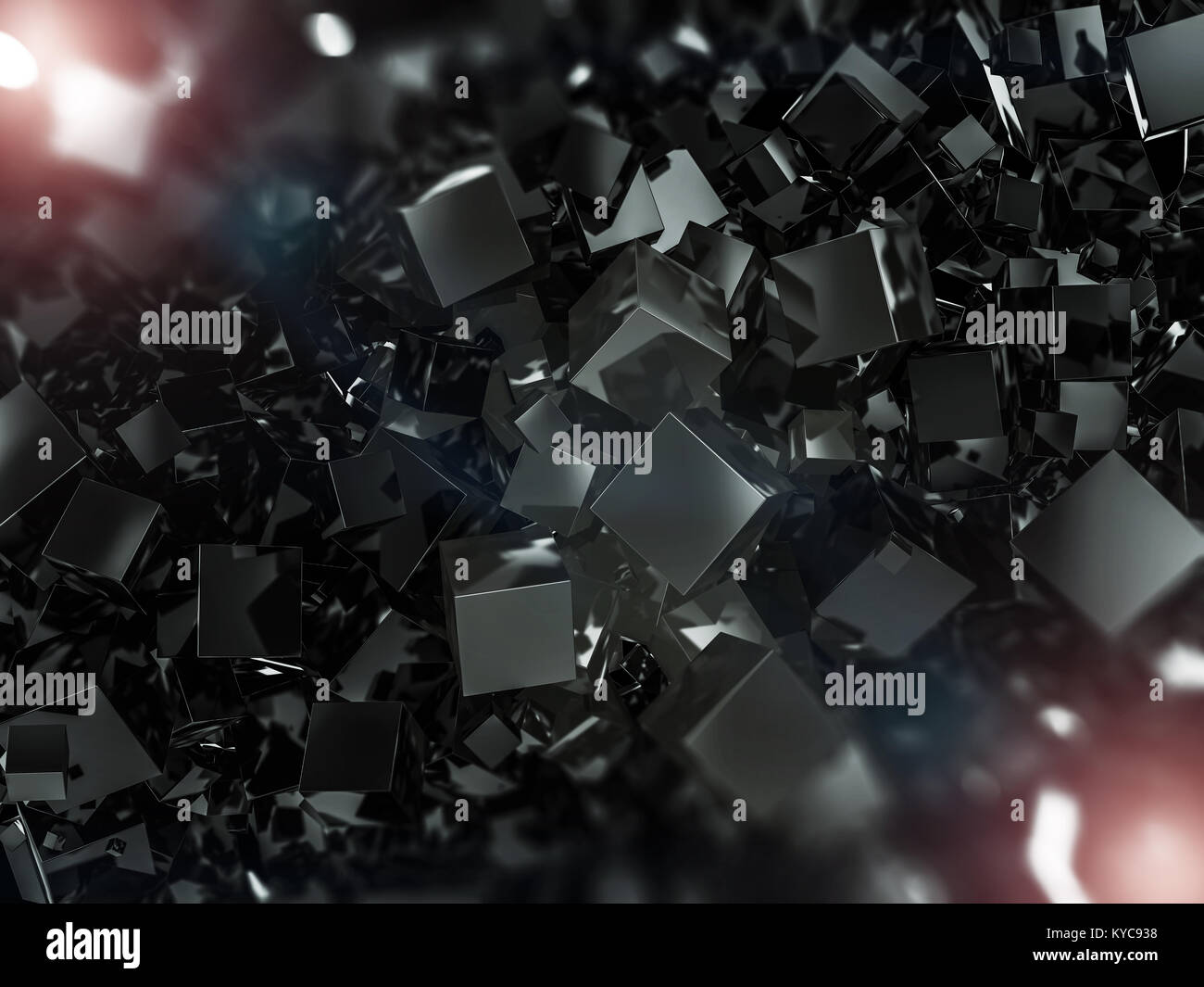 Abstract square dark background. 3D rendering Stock Photo - Alamy
