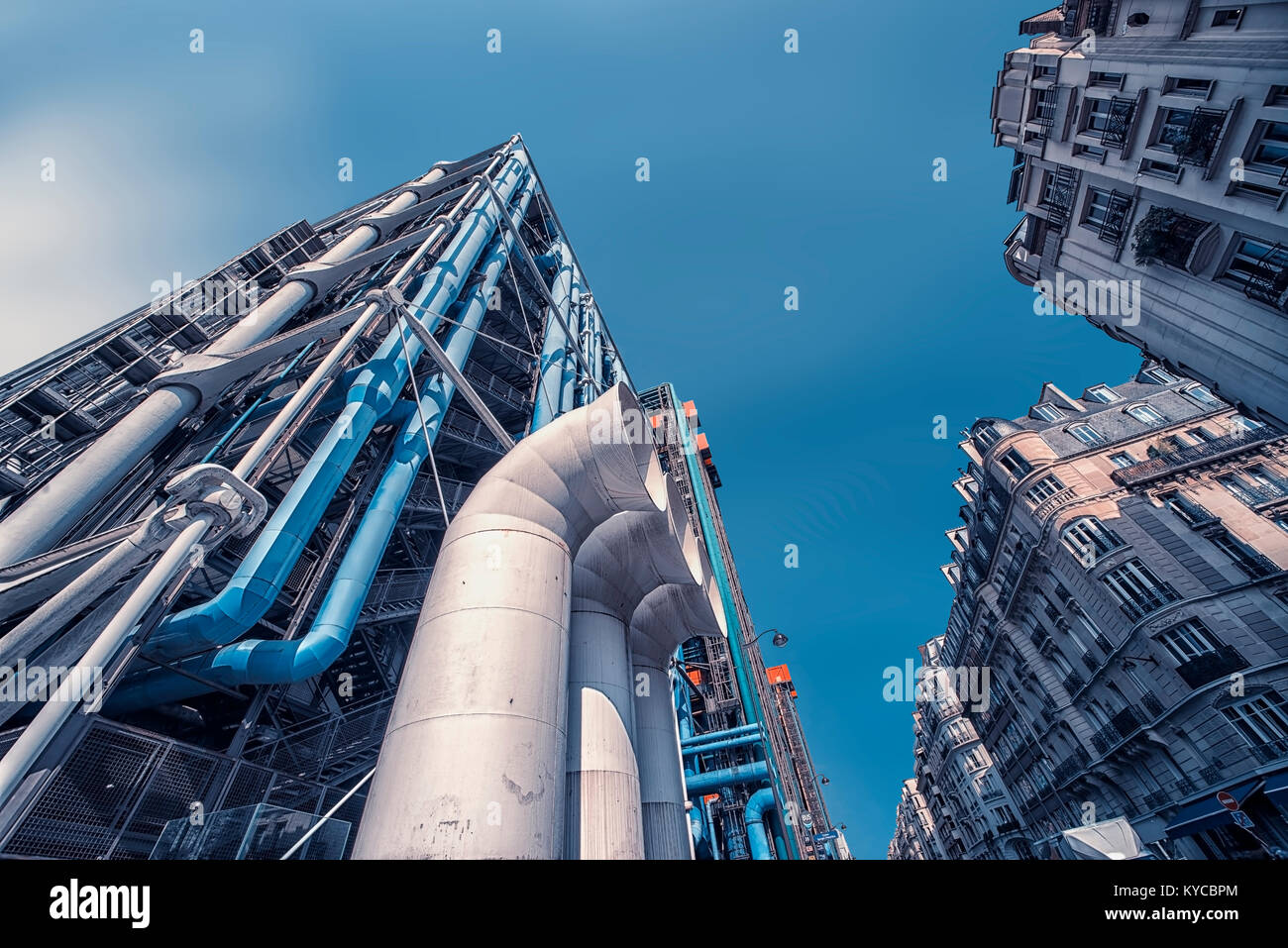 Centre Georges Pompidou in Paris Stock Photo