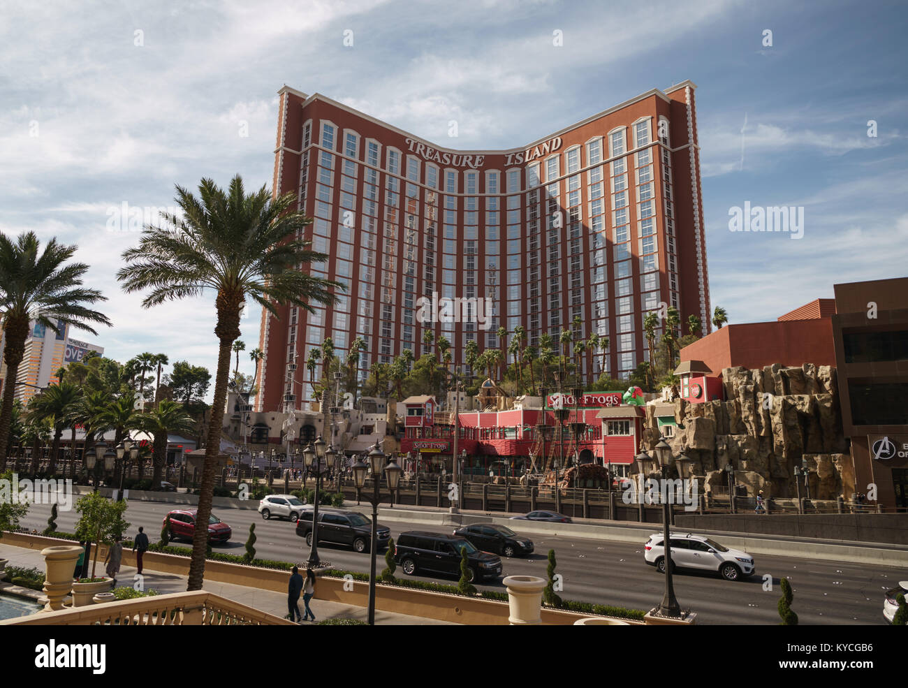 LAS VEGAS, USA - CIRCA NOVEMBER, 2017: Treasure Island casino Las Vegas in daylight, editorial Stock Photo