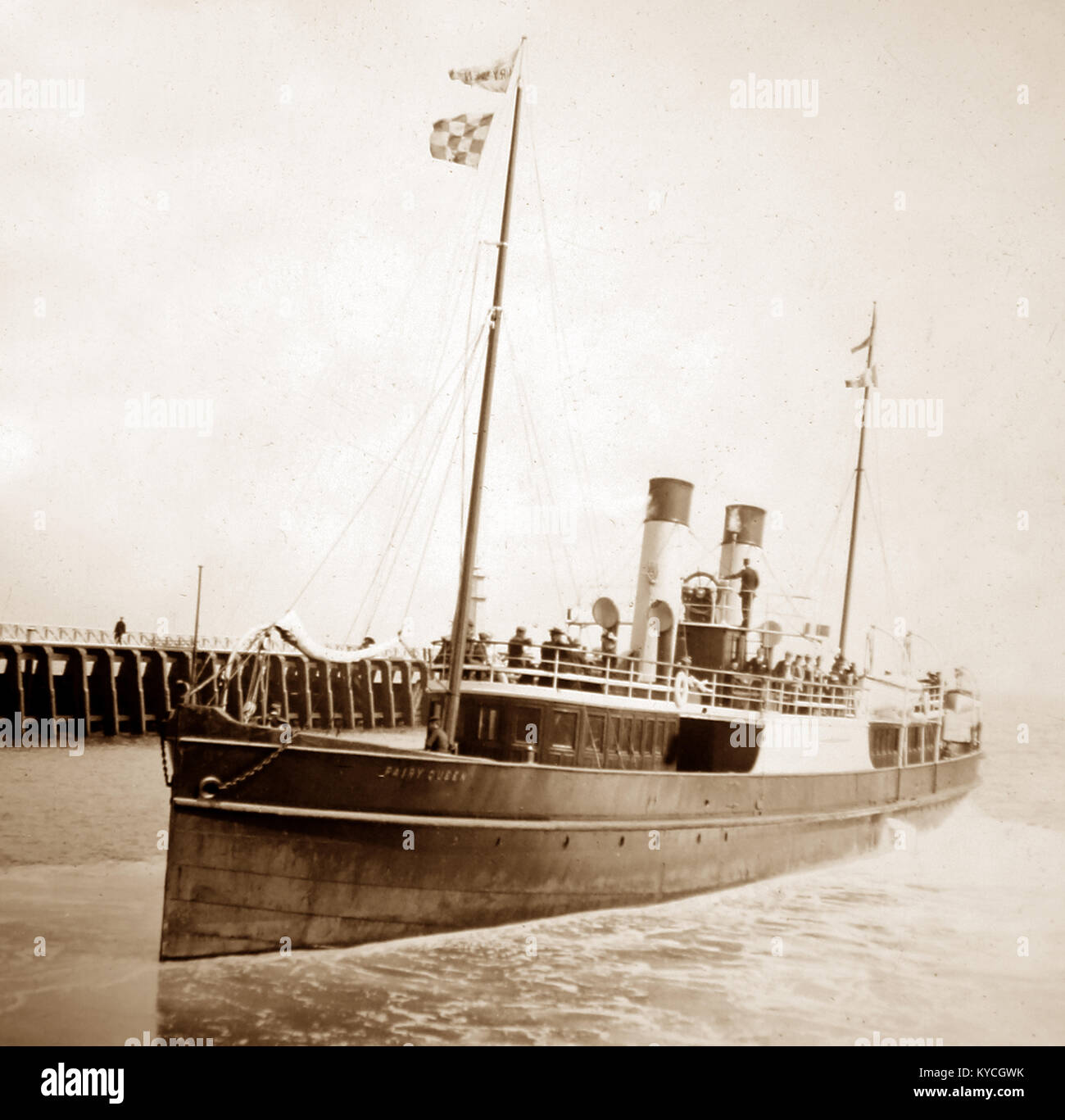 Steam boat 'Fairy Queen', early 1900s Stock Photo