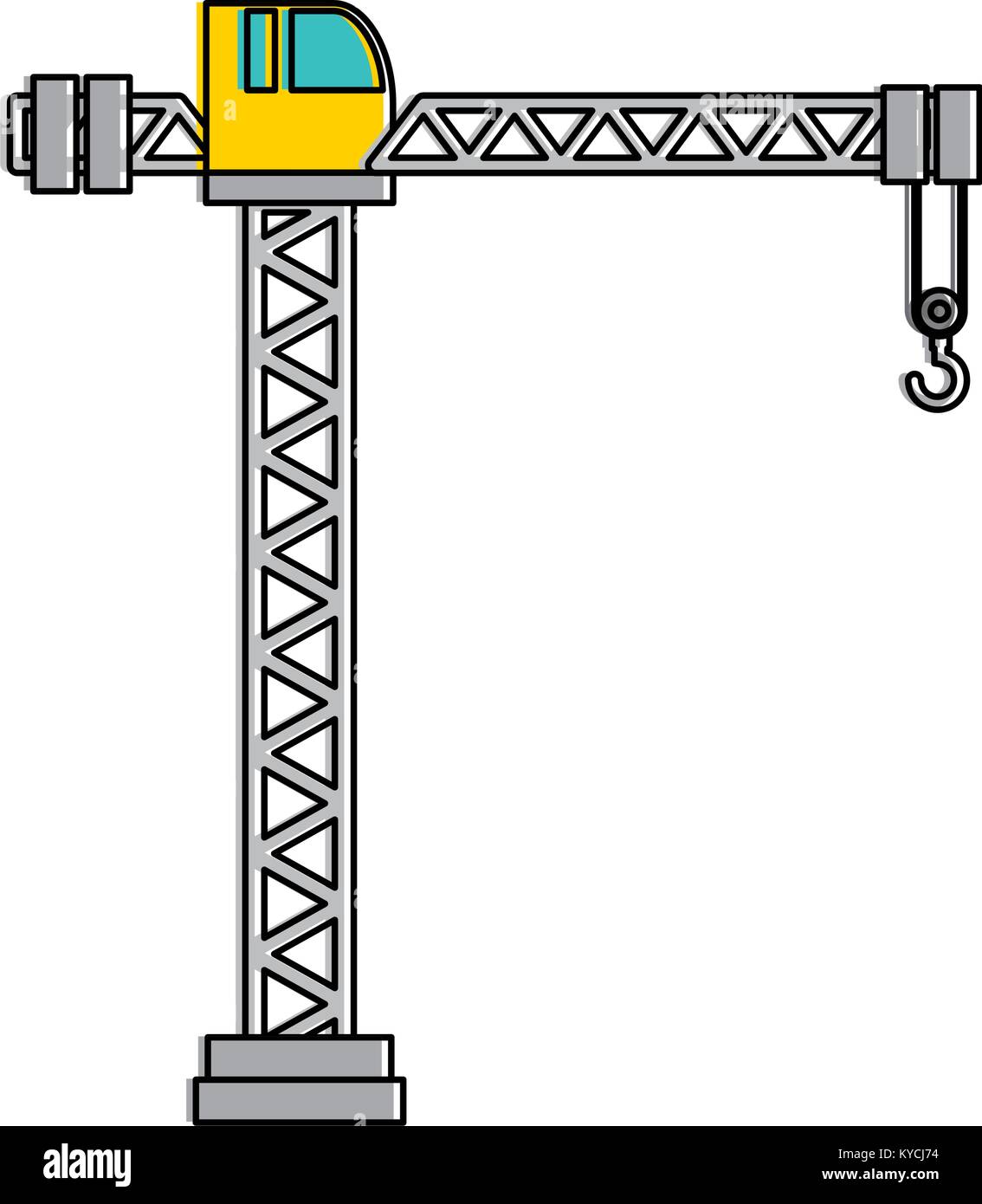 crane construction tower icon vector illustration design Stock Vector ...