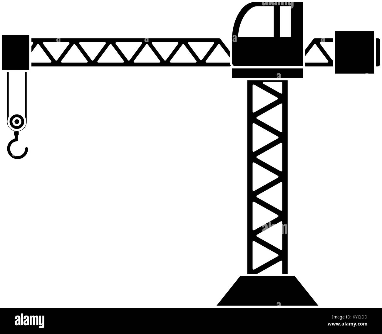 crane construction tower icon vector illustration design Stock Vector ...