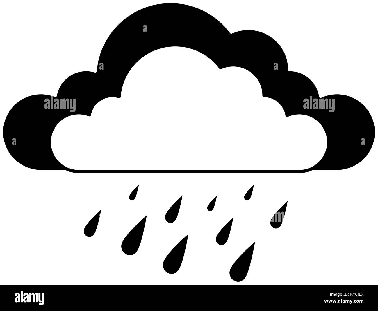 weather cloud rainy icon vector illustration design Stock Vector Image ...