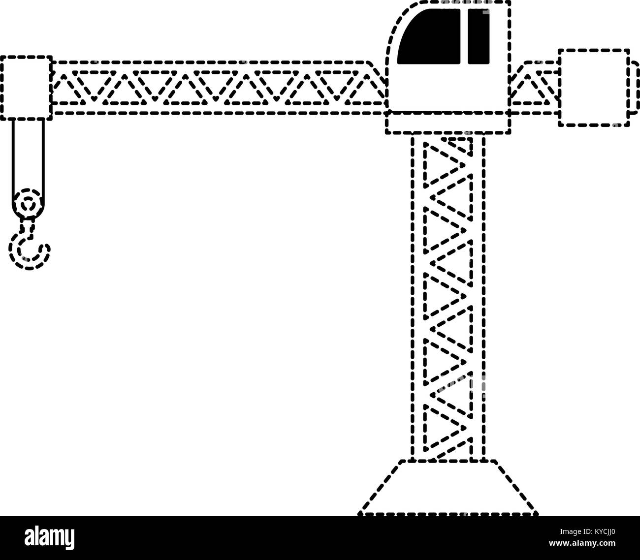 crane construction tower icon vector illustration design Stock Vector ...