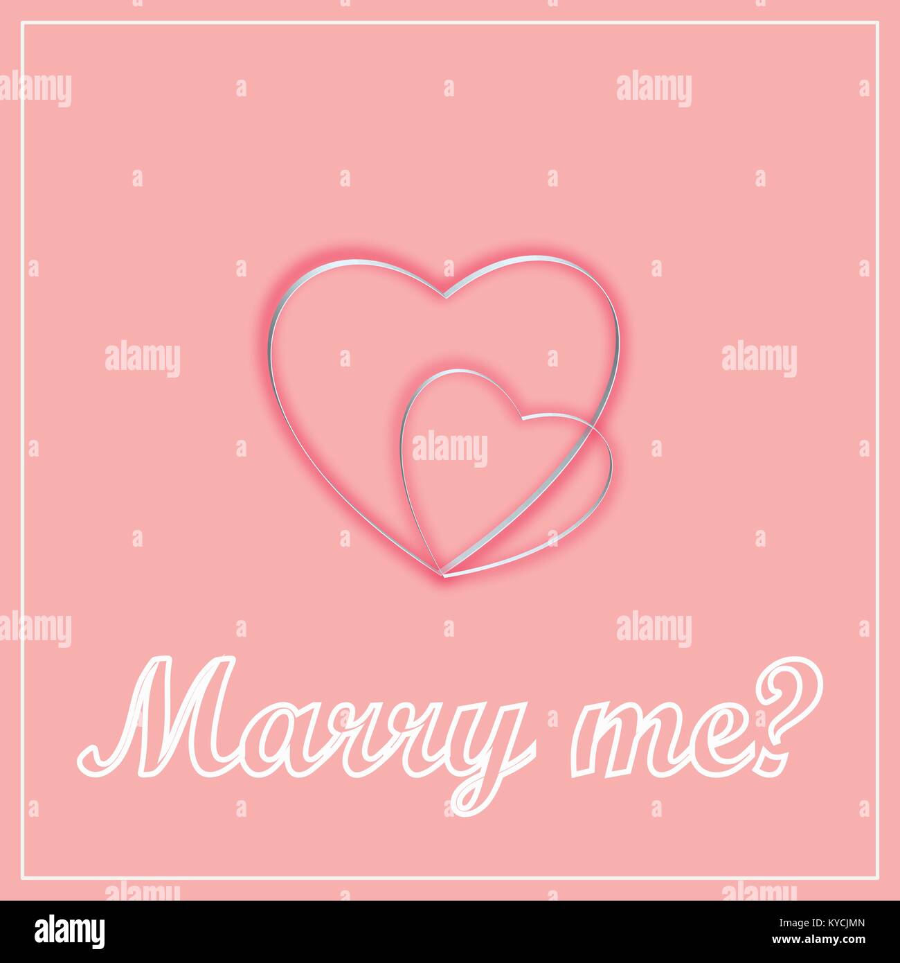 Marry me text Stock Vector Images - Alamy