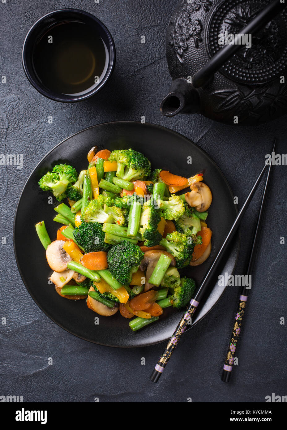 Stir fried vegetables Stock Photo Alamy