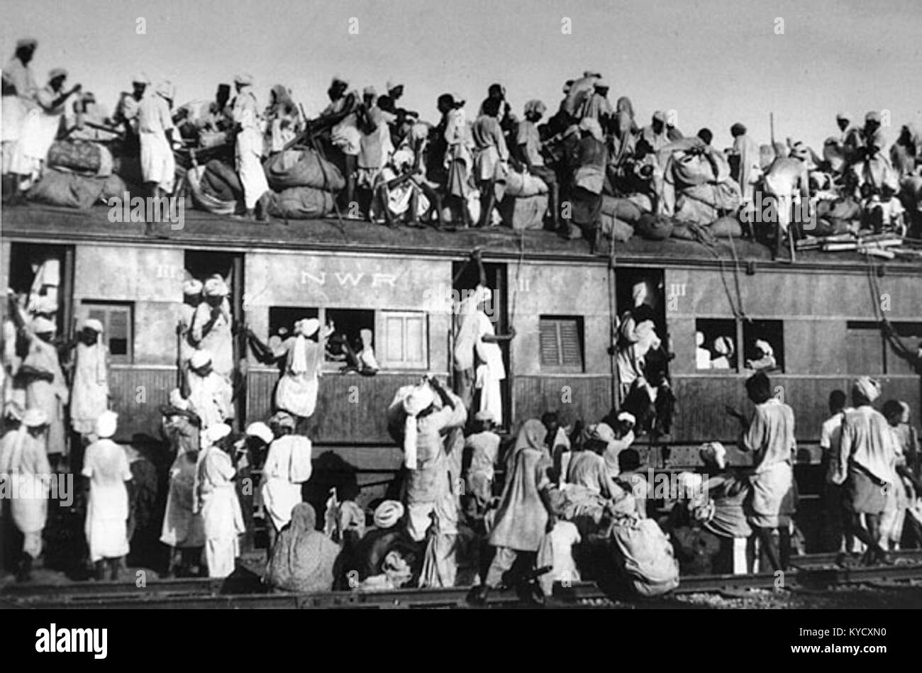 Partition of Punjab, India 1947 Stock Photo