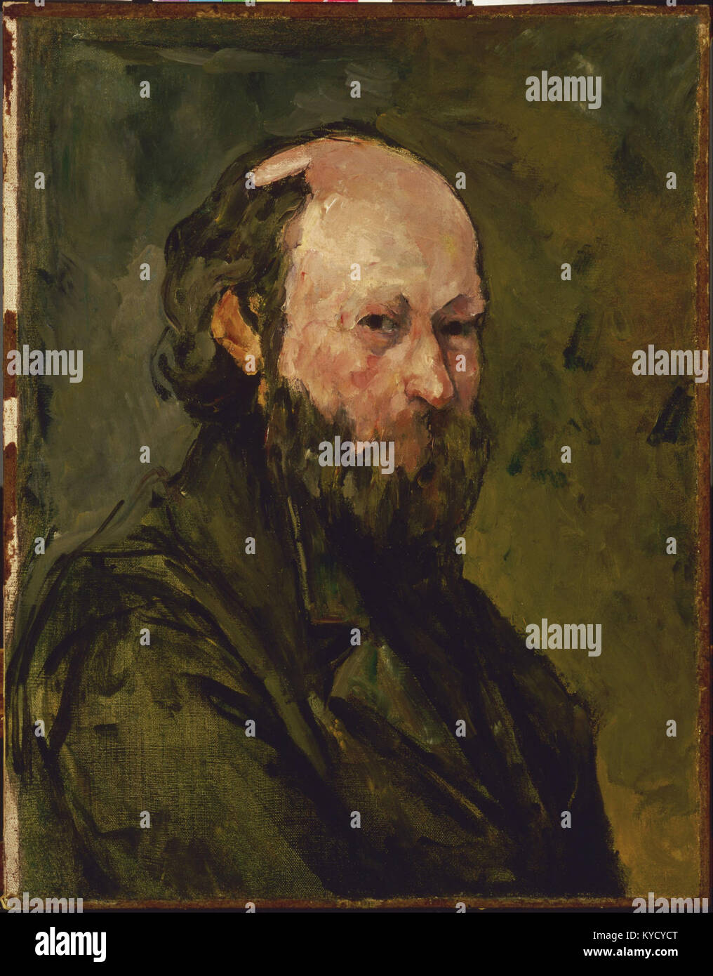 Paul Cézanne - Self-Portrait - Google Art Project Stock Photo