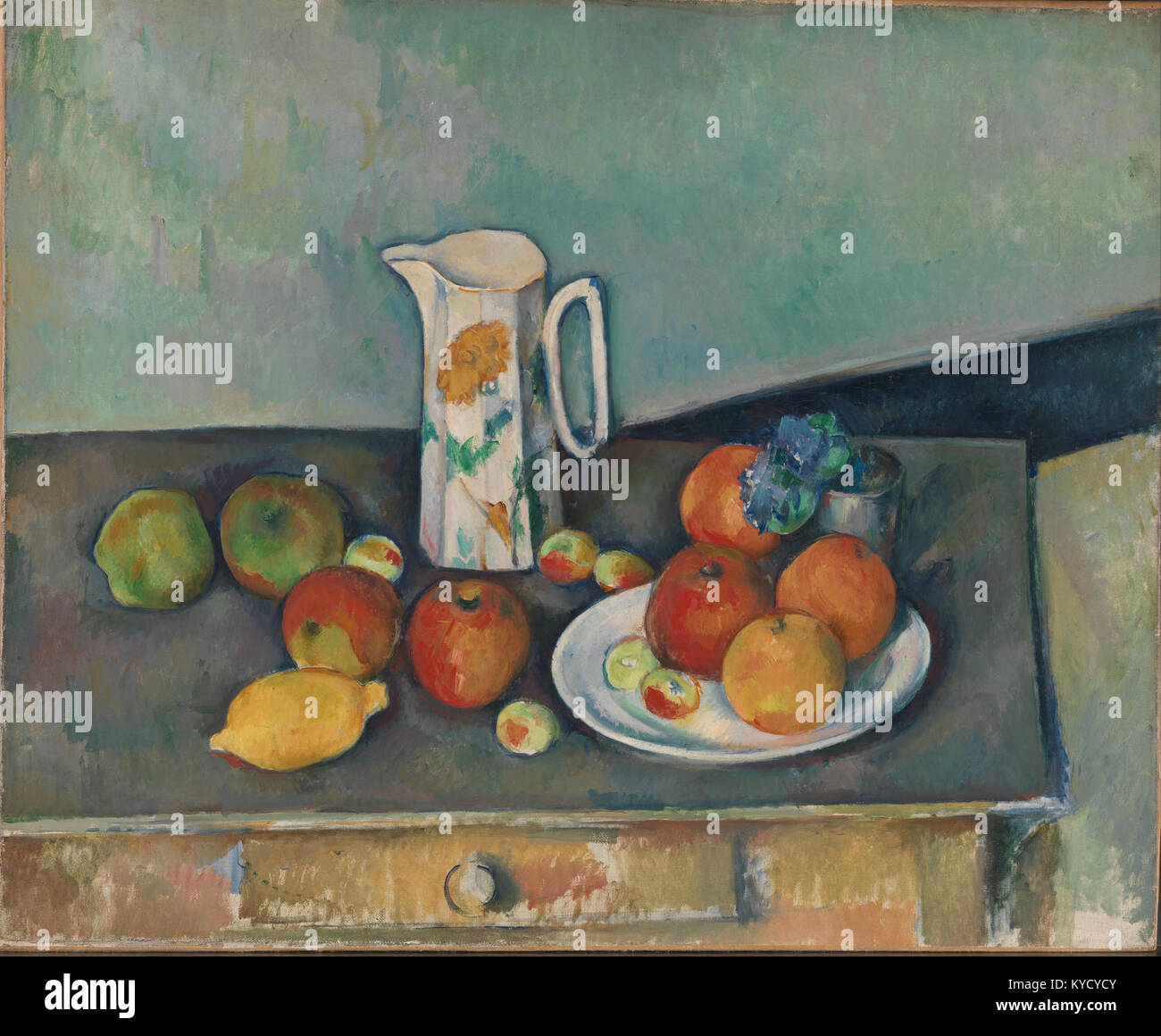 Paul Cézanne - Still life - Google Art Project Stock Photo