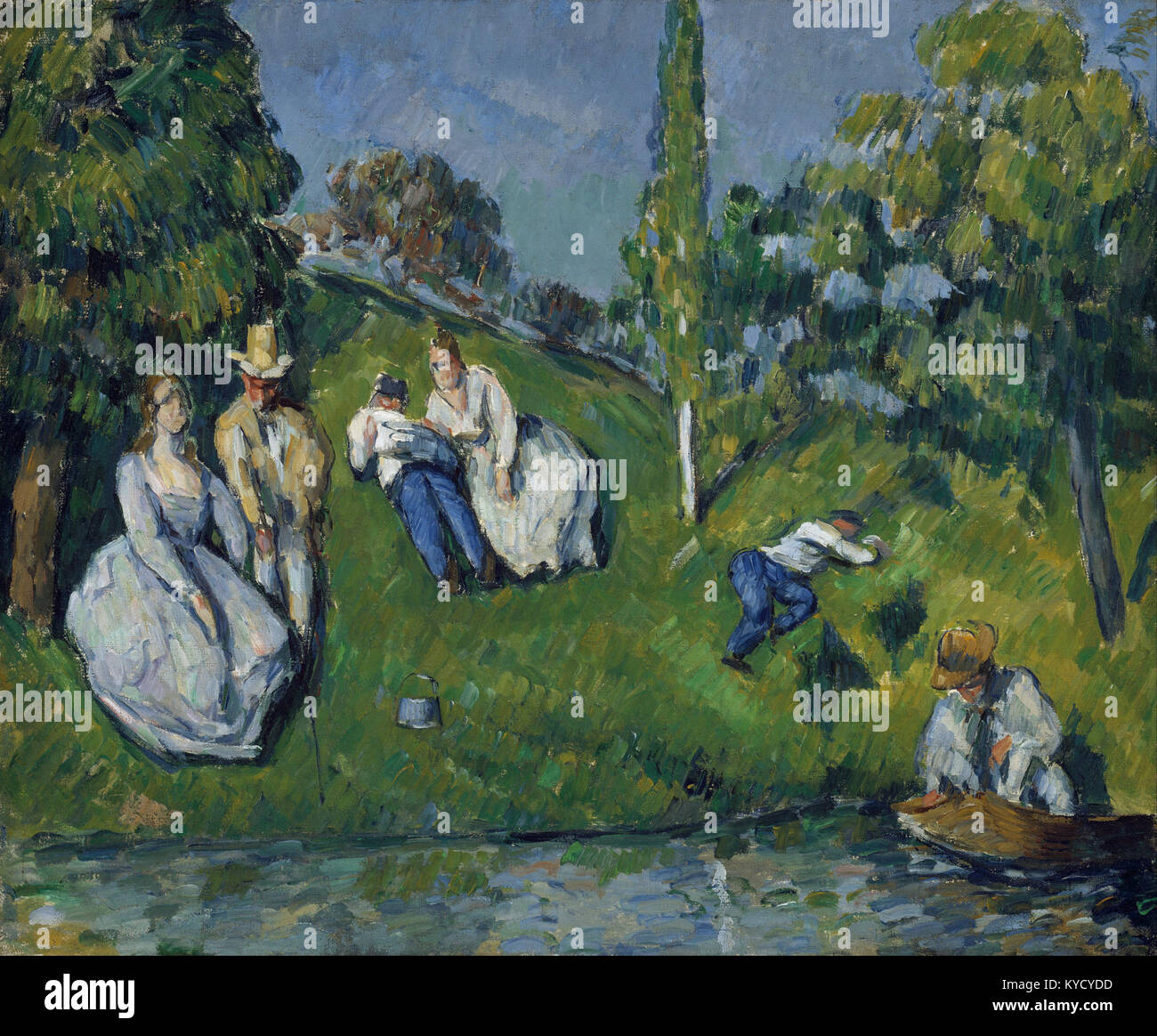 Paul Cezanne The Pond Google Art Project Stock Photo Alamy