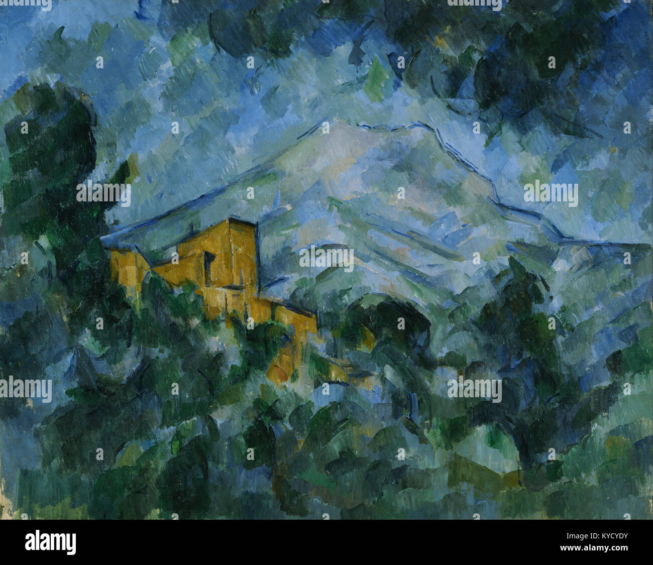 Paul Cezanne - Mont Sainte-Victoire and Château Noir - Google Art Project Stock Photo