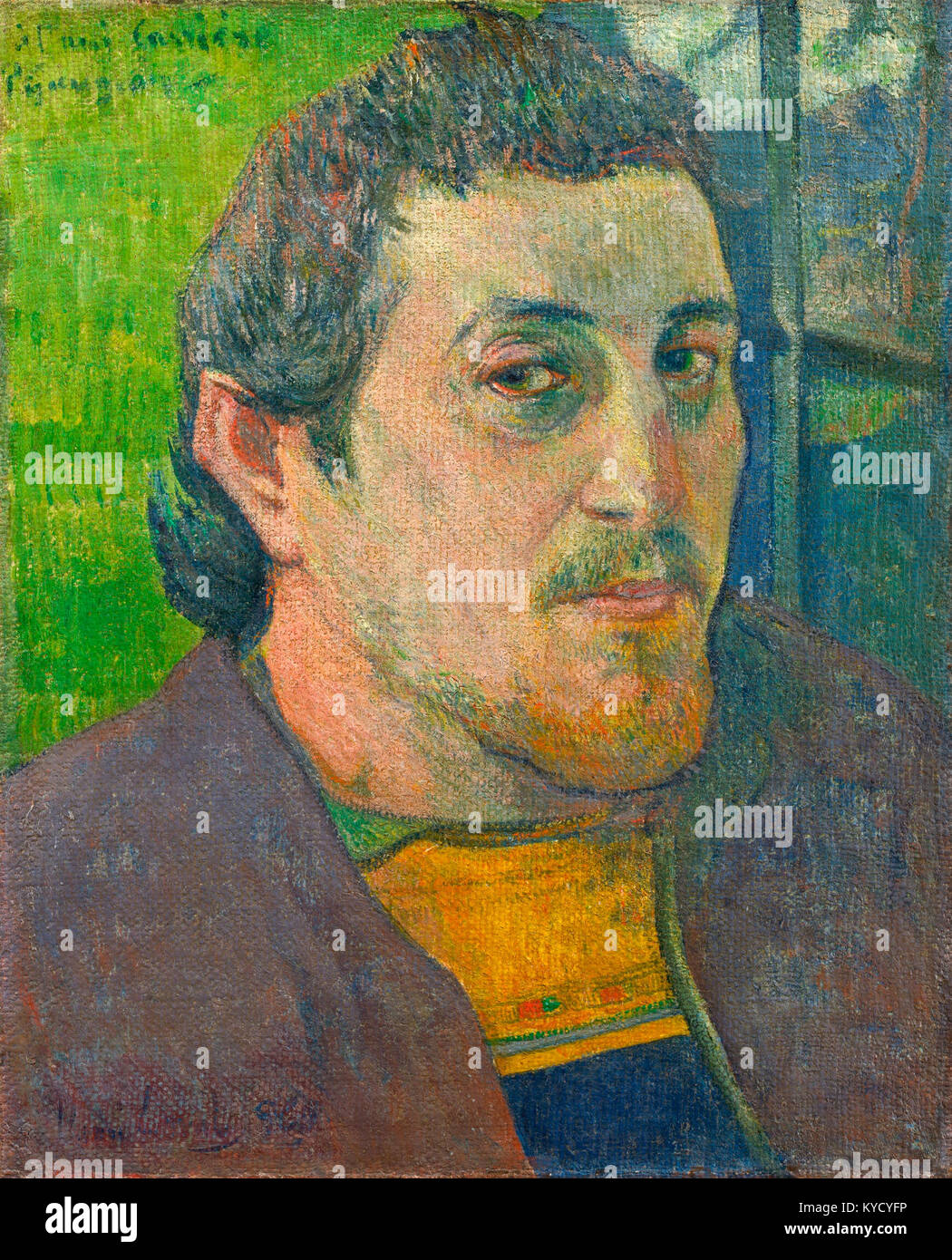 Paul Gauguin Autoportrait dédié à Carrière (1888 ou 1889 Stock Photo Alamy