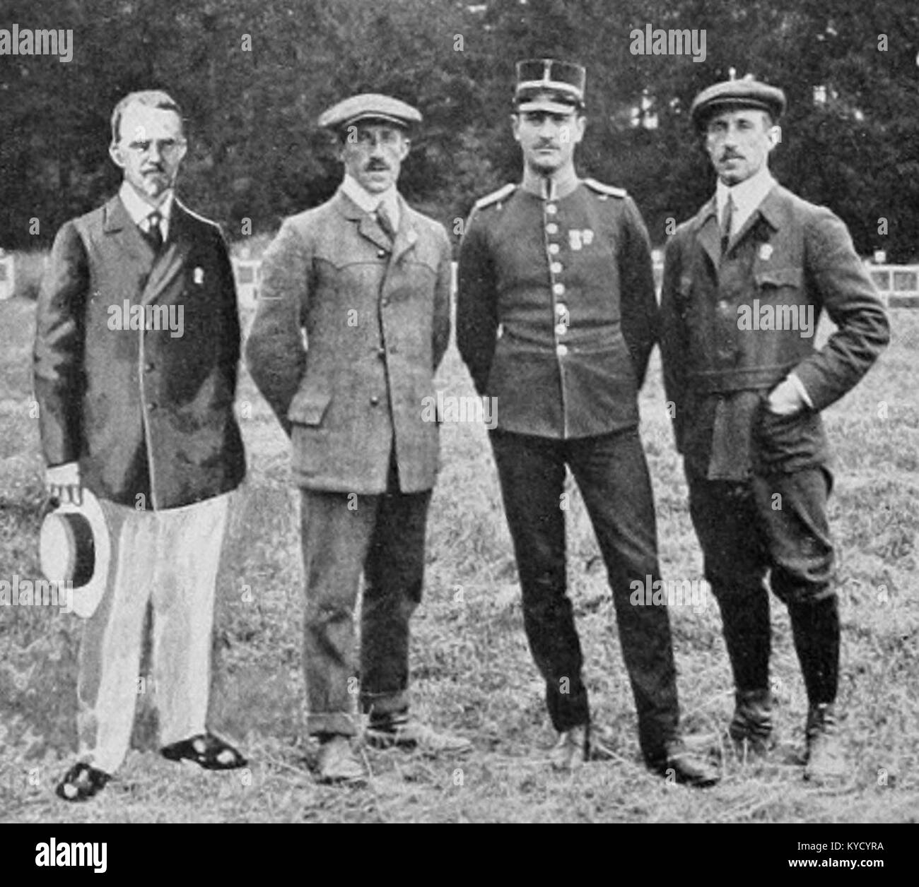 Paul Palén, Vilhelm Carlberg, Johan Hübner von Holst, Eric Carlberg