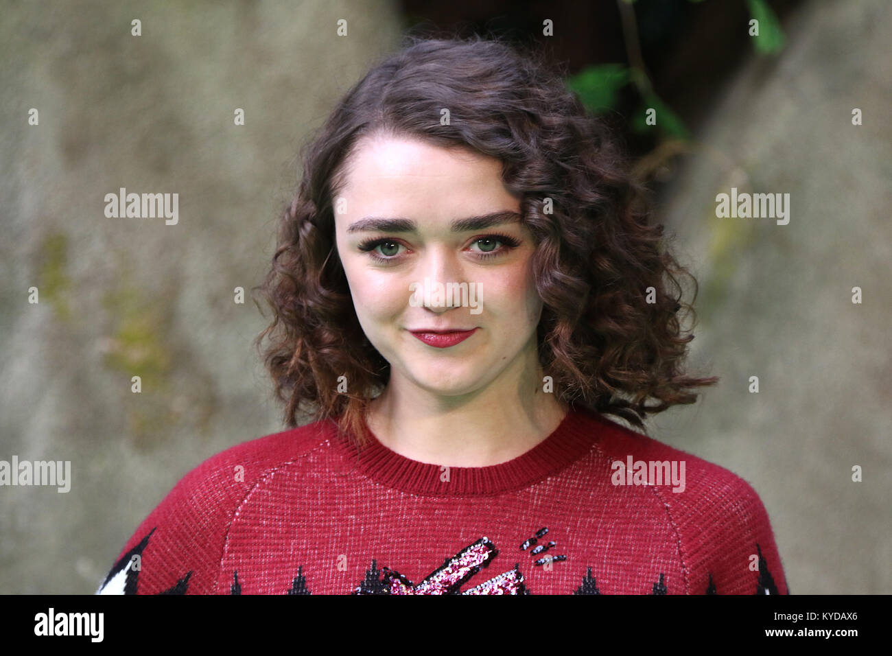 London, UK. 14th January, 2018. Maisie Williams, Early Man - World premiere, BFI IMAX, London UK, 14 January 2018, Photo by Richard Goldschmidt Credit: Rich Gold/Alamy Live News Stock Photo