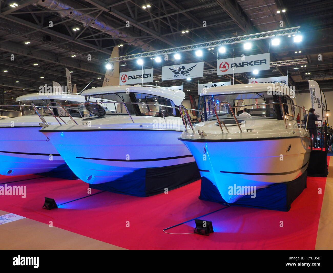 London, UK. 14th Jan, 2018. The last day of the London Boat Show was packed with people, as the UK's buoyant boating sector has recently reported record sales thanks to the weak pound. Credit: James Bell/Alamy Live News Stock Photo