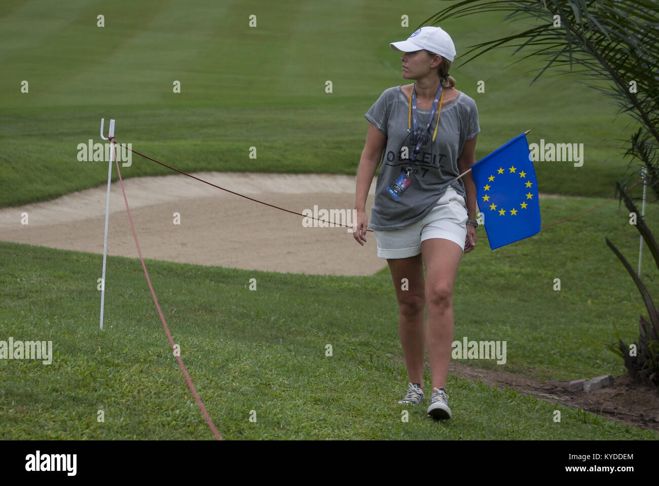 Kuala Lumpur, Malaysia. 14th Jan, 2018. A women is seen with Europe