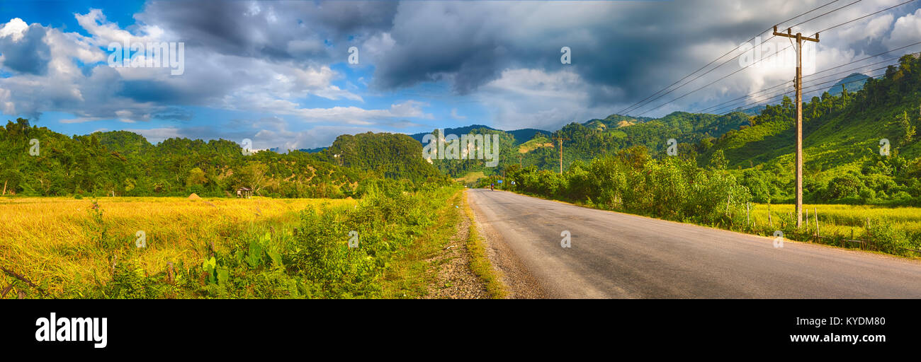 Beautiful scenic road among bright hi-res stock photography and images ...