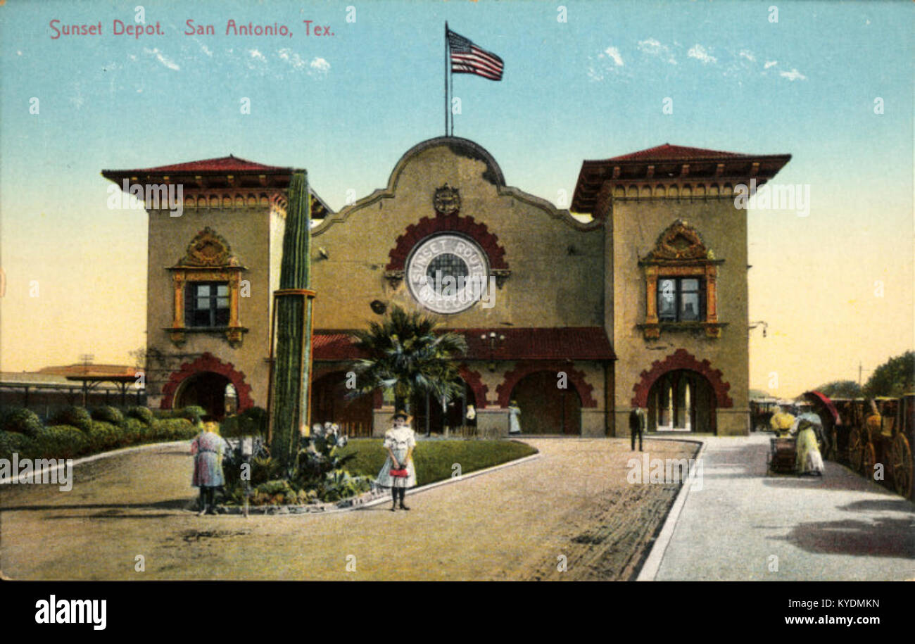 Sunset Depot, San Antonio, Texas Stock Photo Alamy