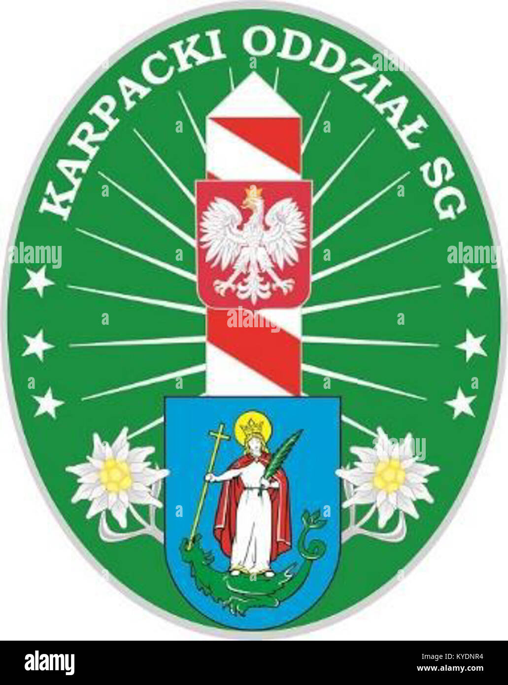 The emblem of the Carpathian Border Guard Unit represents the official ...