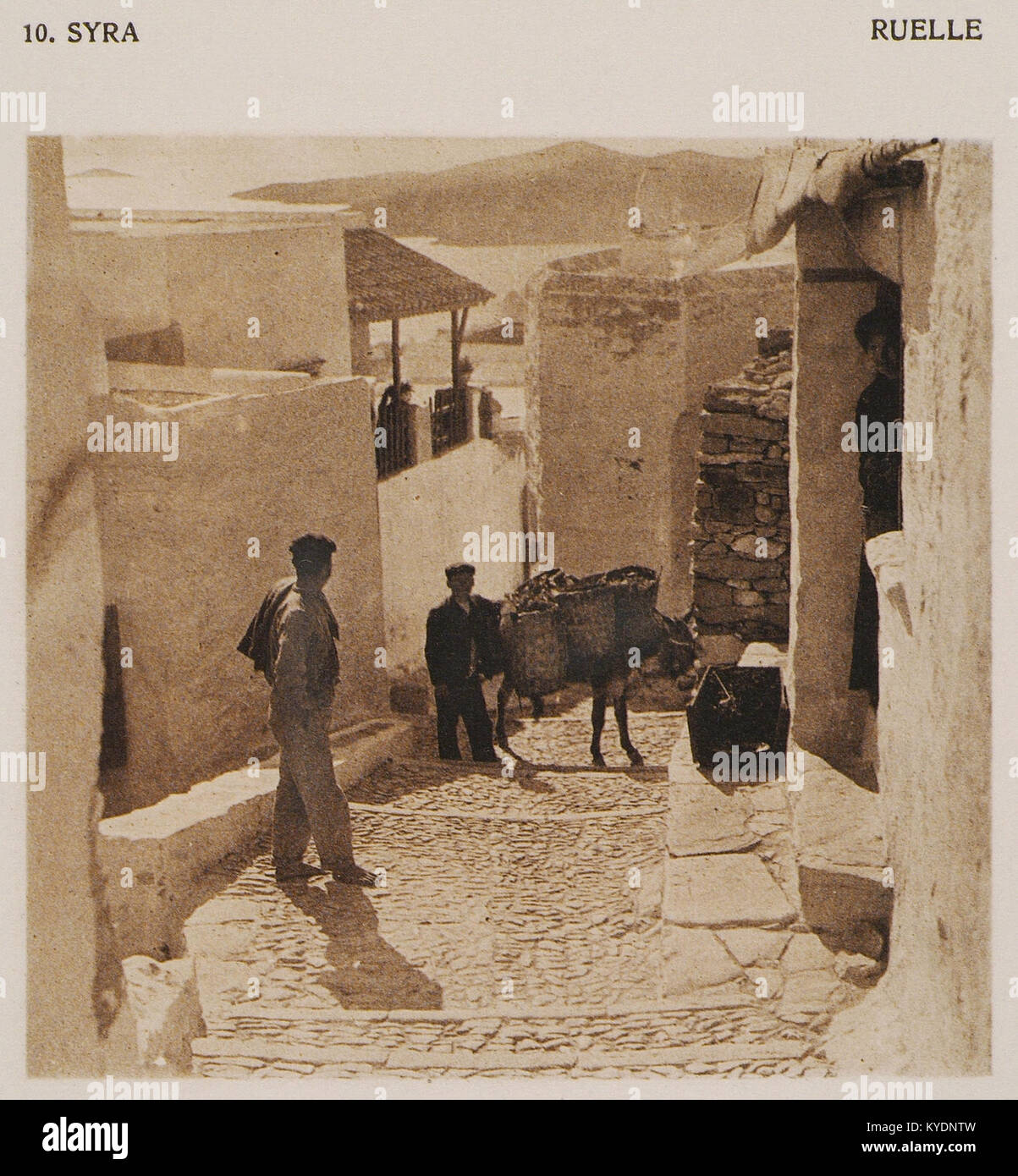 Syra – Ruelle - Baud-bovy Daniel Boissonnas Frédéric - 1919 Stock Photo ...