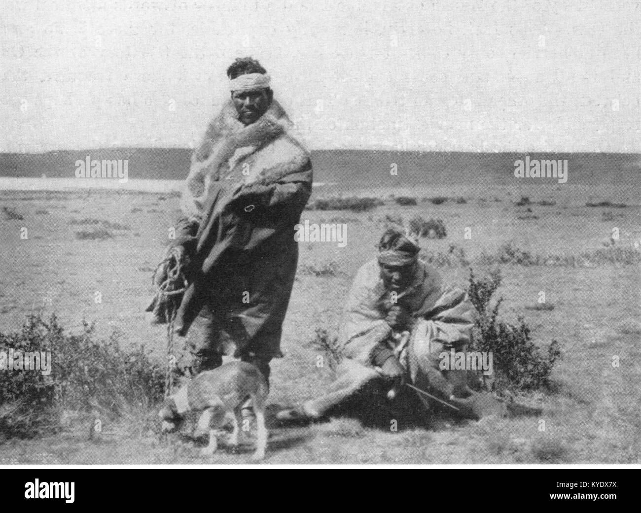 Patagonia argentina indigenous Black and White Stock Photos & Images ...