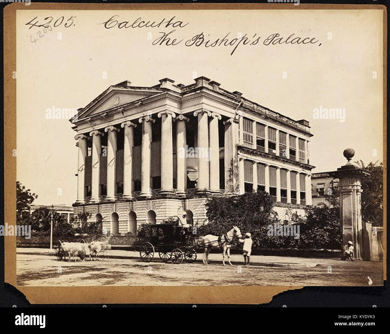 The Bishop's Palace, Calcutta by Francis Frith Stock Photo