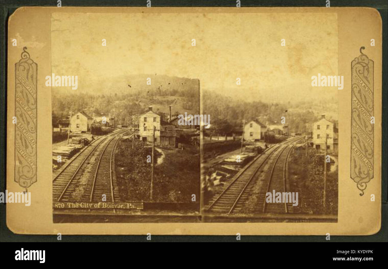 The City of Bolivar, Pa. (showing the railroad going through), by