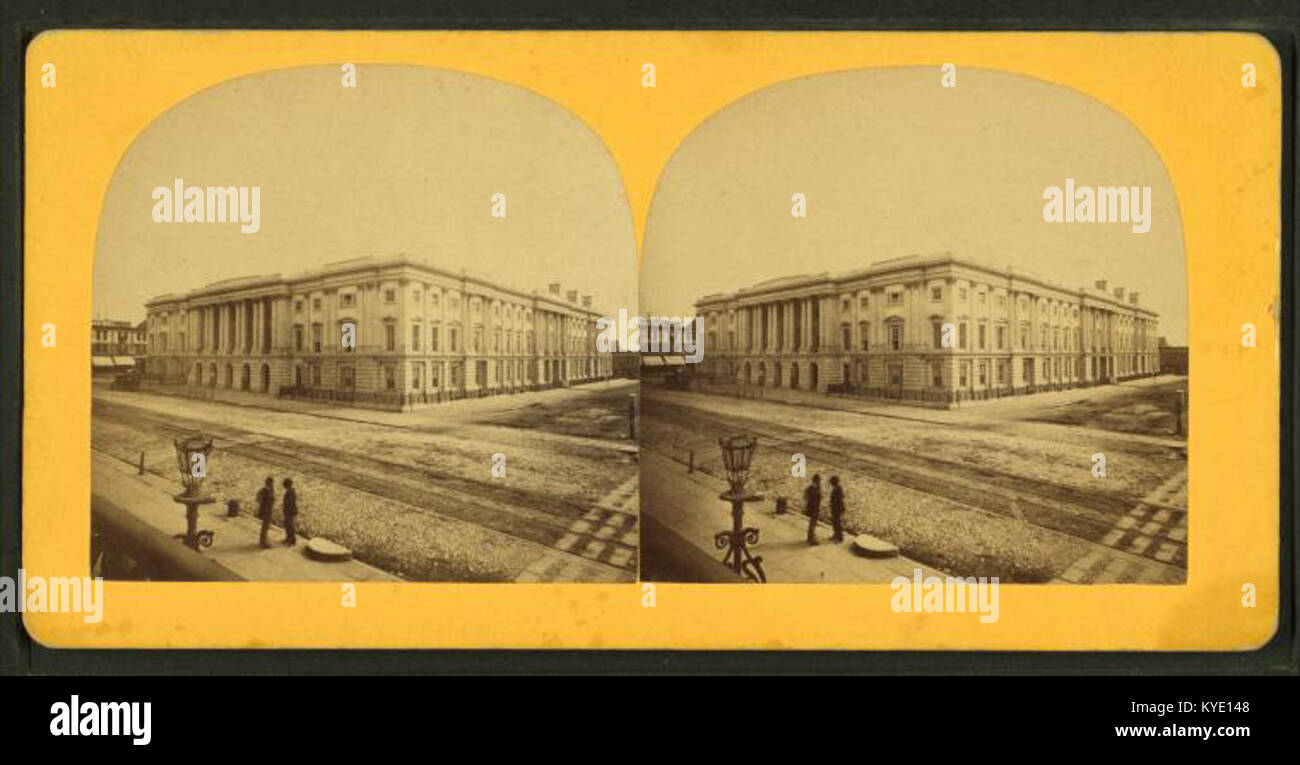 The U.S. General Post Office Department, from Robert N. Dennis collection of stereoscopic views Stock Photo