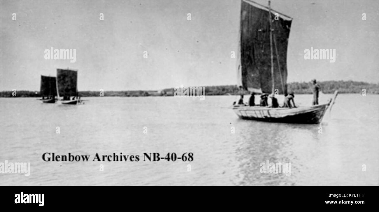 Three York boats, under sail Stock Photo Alamy