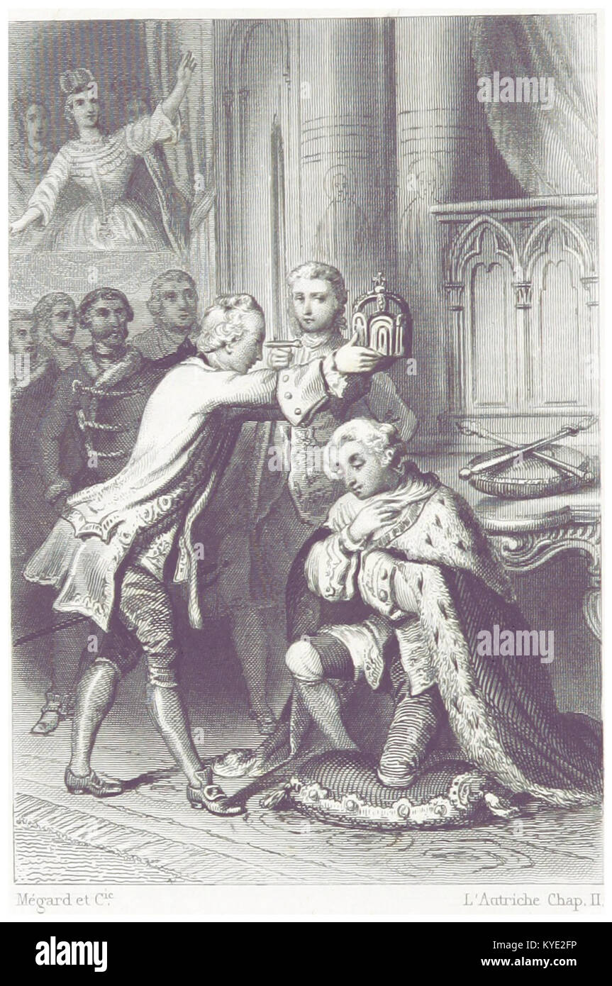 A reference from the 1860 work by Todière depicting the coronation of ...