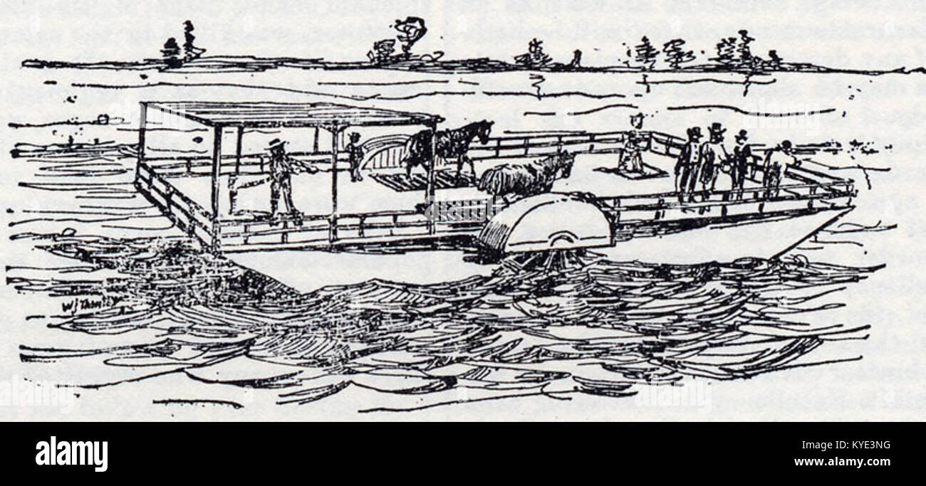 Toronto's first Ferry Horse Boat, used in the 19th century, was an ...